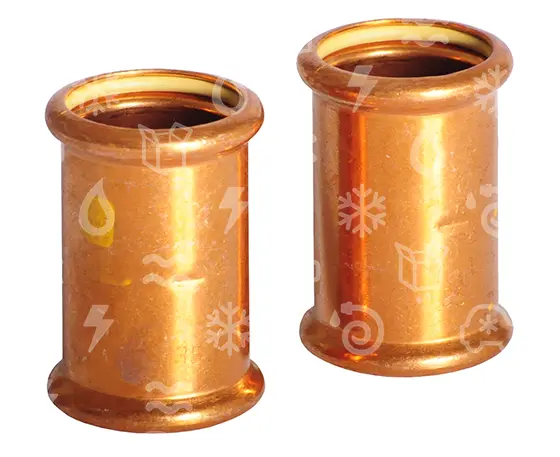 nátrubek lis. 35 mm - Cu, PLYN s konci na vnitřní lisování